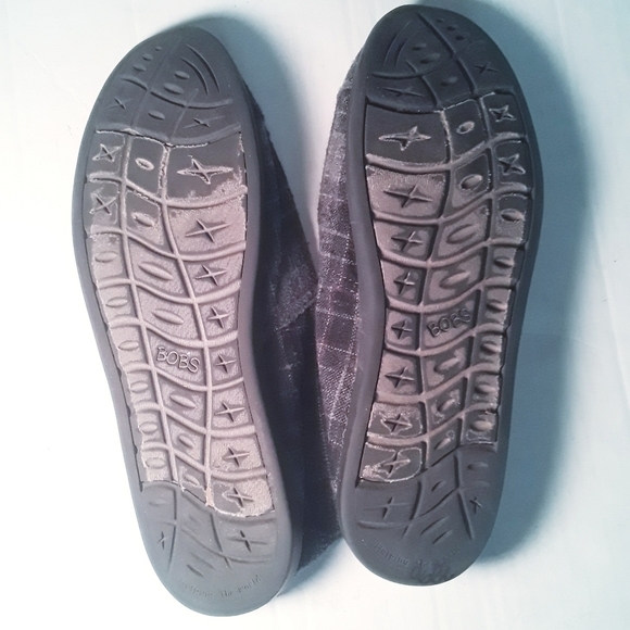 BOBS For Sketchers Grey Plaid Shoes - Picture 9 of 9